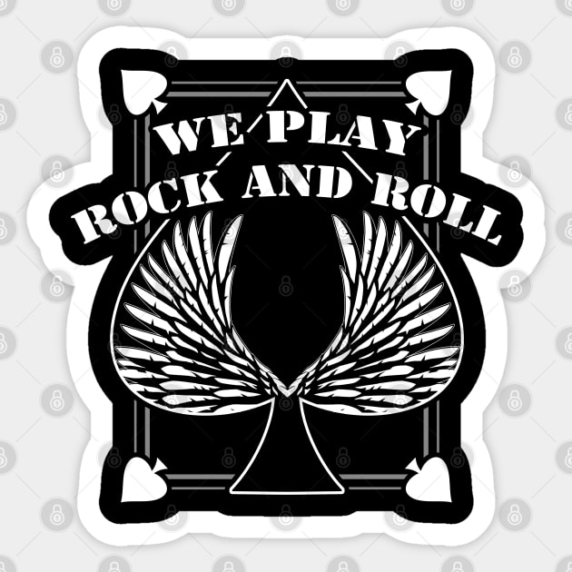 We play Rock and Roll Sticker by TMBTM